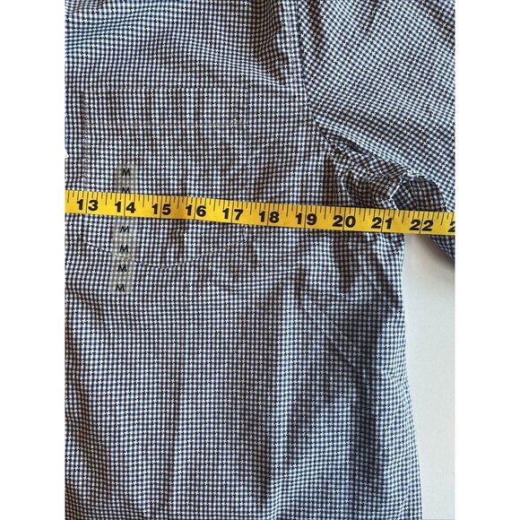 ROWM Mens Long Sleeve Button Down Shirt Size M NWT Blue White 100% Cotton - Picture 8 of 12